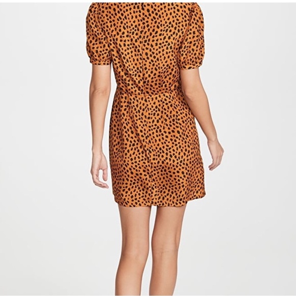 BB Dakota Leopard Puff Sleeve Dress, Size 2, Excellent condition! - Picture 4 of 12